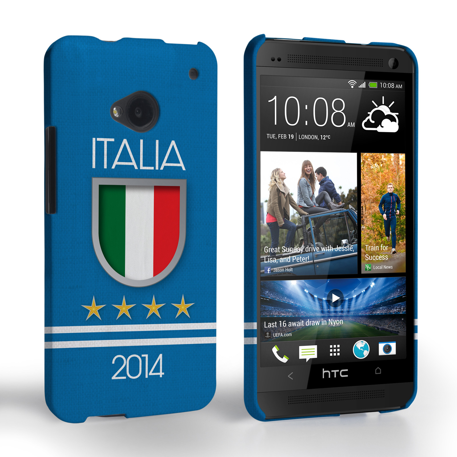 Caseflex HTC One Italia World Cup Case