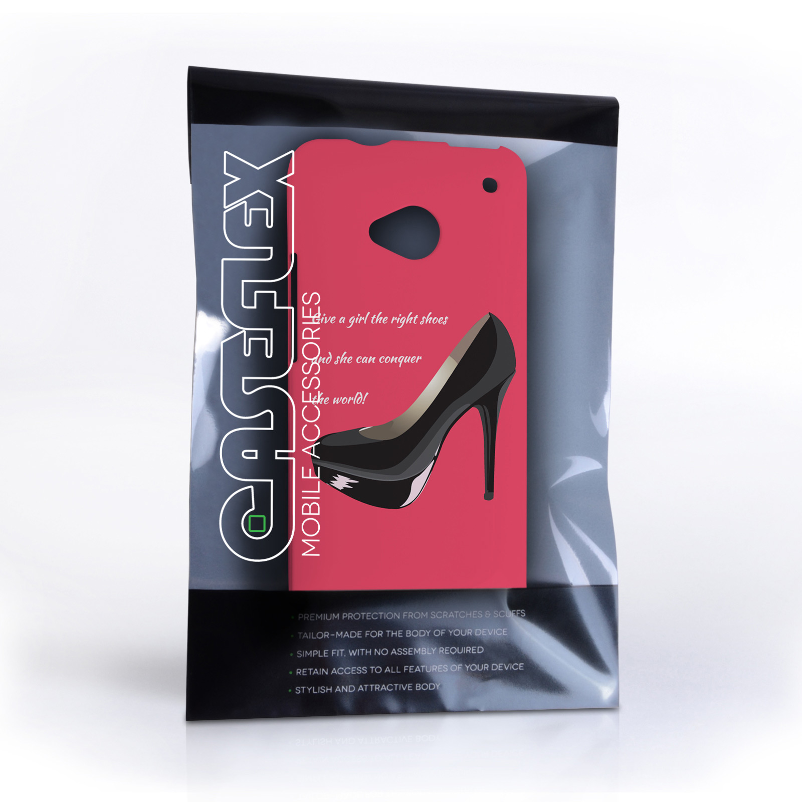 Caseflex HTC One Marilyn Monroe ‘Shoe’ Quote Case