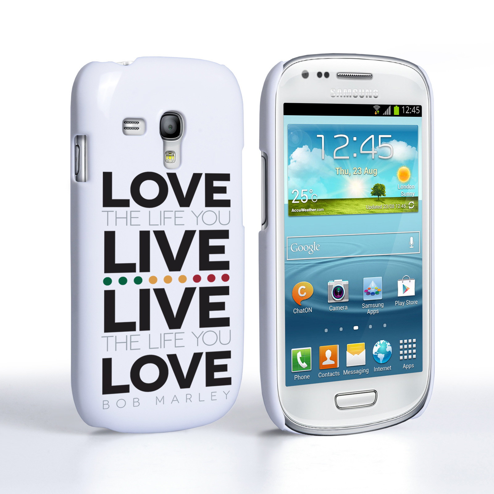 Caseflex Samsung Galaxy S3 Mini Bob Marley Quote Case