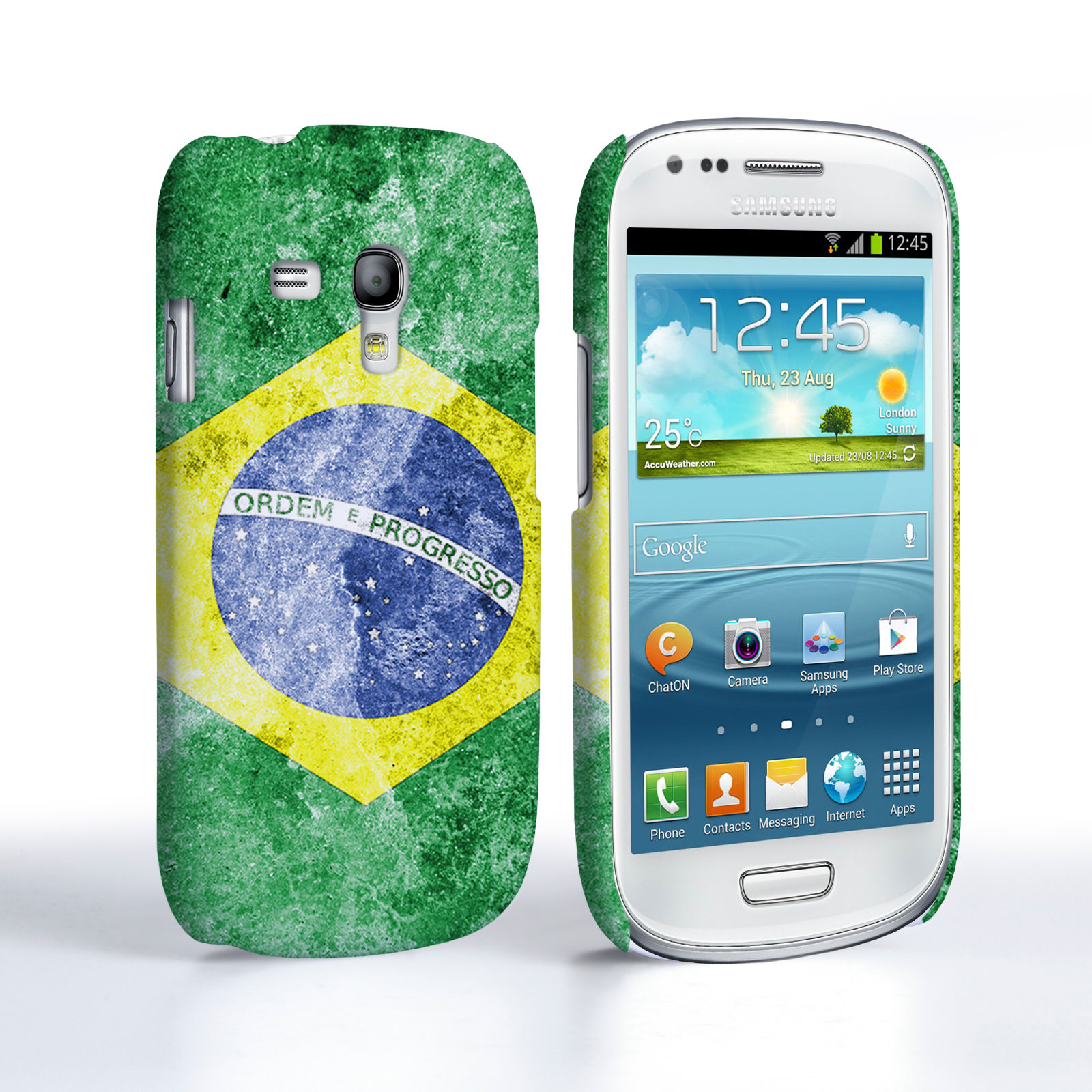 Caseflex Samsung Galaxy S3 Mini Retro Brazil Flag Case