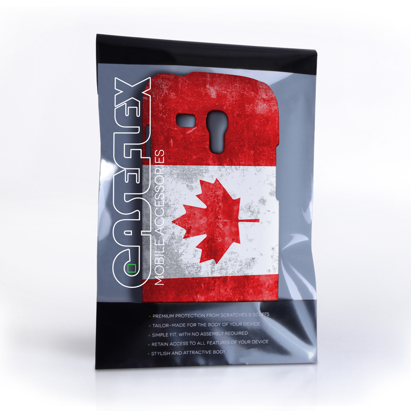 Caseflex Samsung Galaxy S3 Mini Retro Canada Flag Case