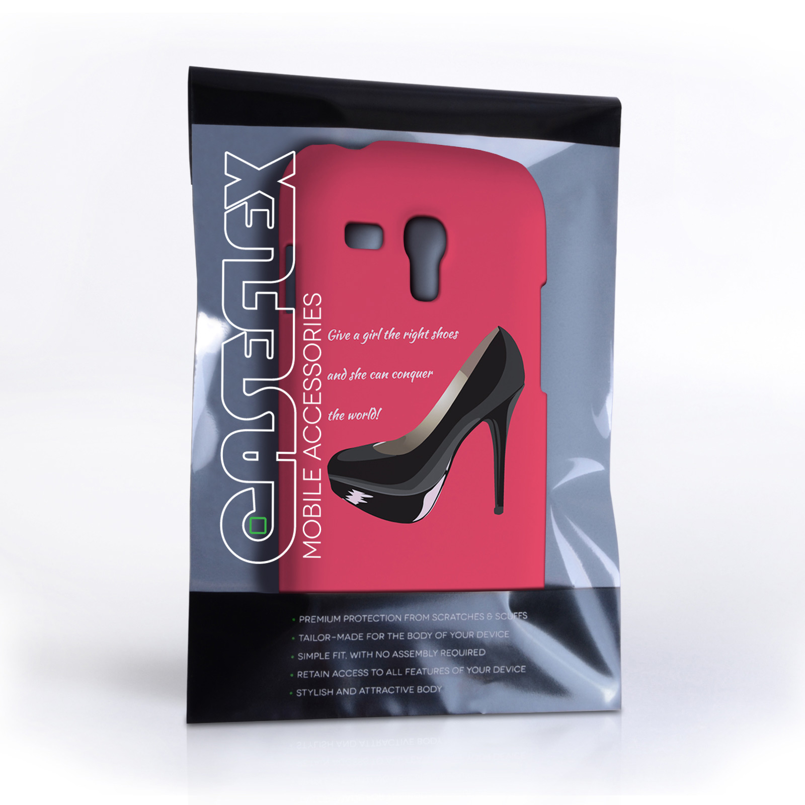 Caseflex Samsung Galaxy S3 Mini Marilyn Monroe ‘Shoe’ Quote Case