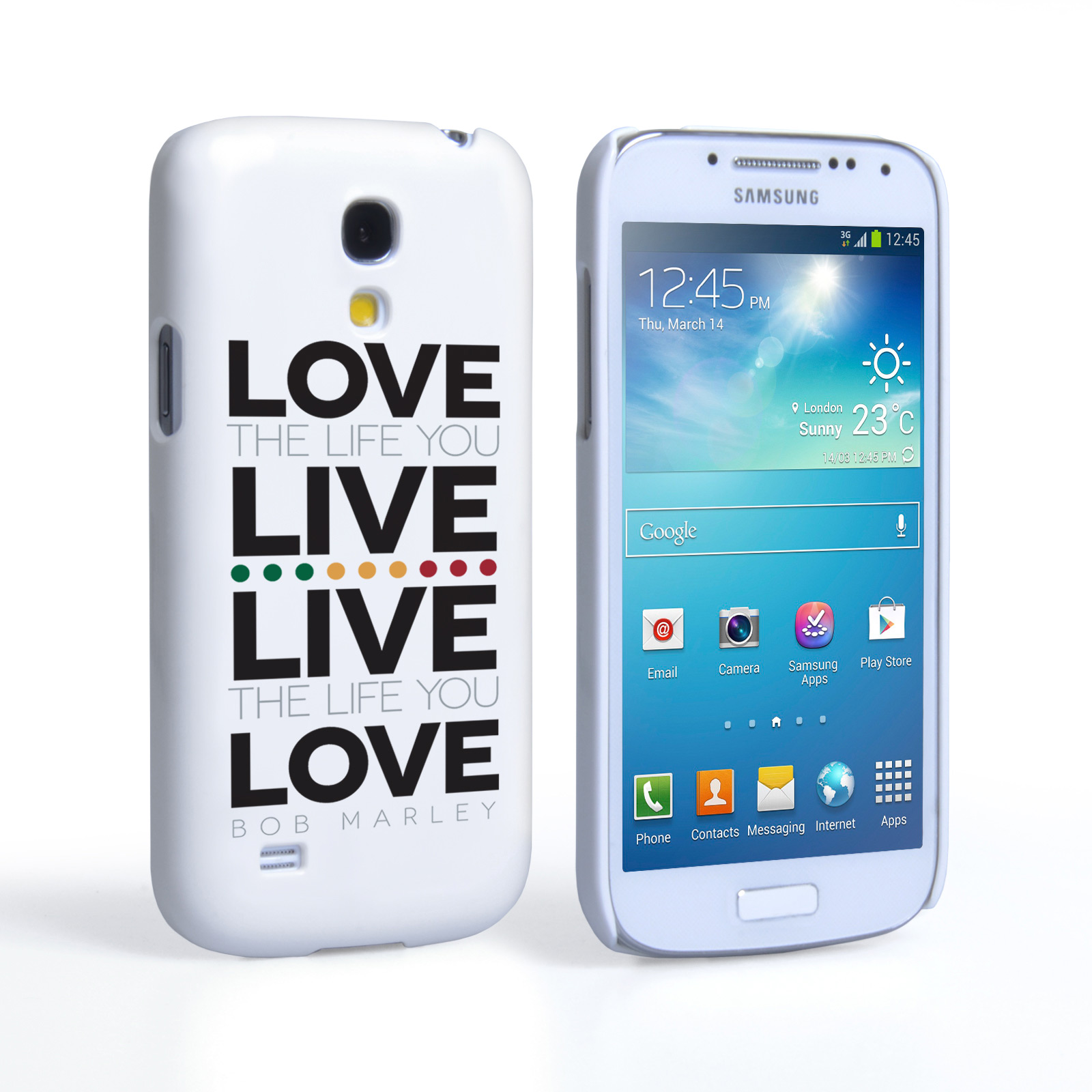 Caseflex Samsung Galaxy S4 Mini Bob Marley Quote Case