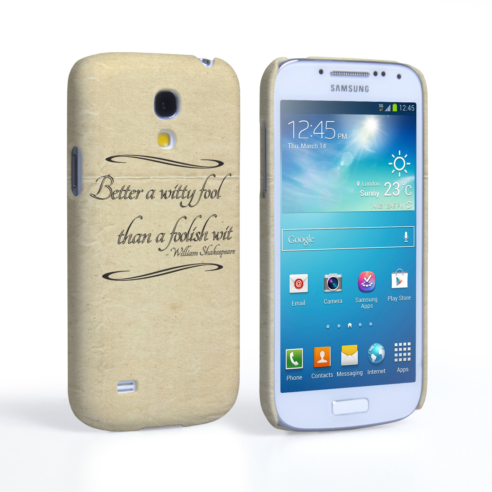 Caseflex Samsung Galaxy S4 Mini Shakespeare Quote Case