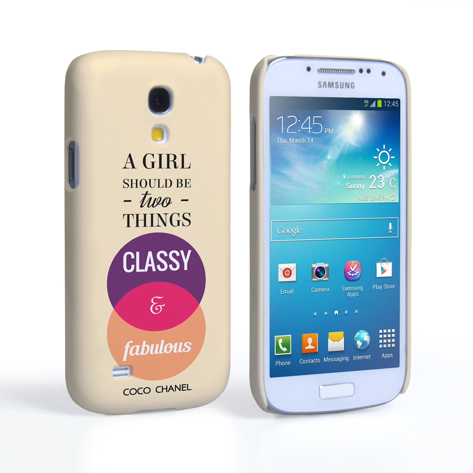 Caseflex Samsung Galaxy S4 Mini Chanel ‘Classy and Fabulous’ Quote Case