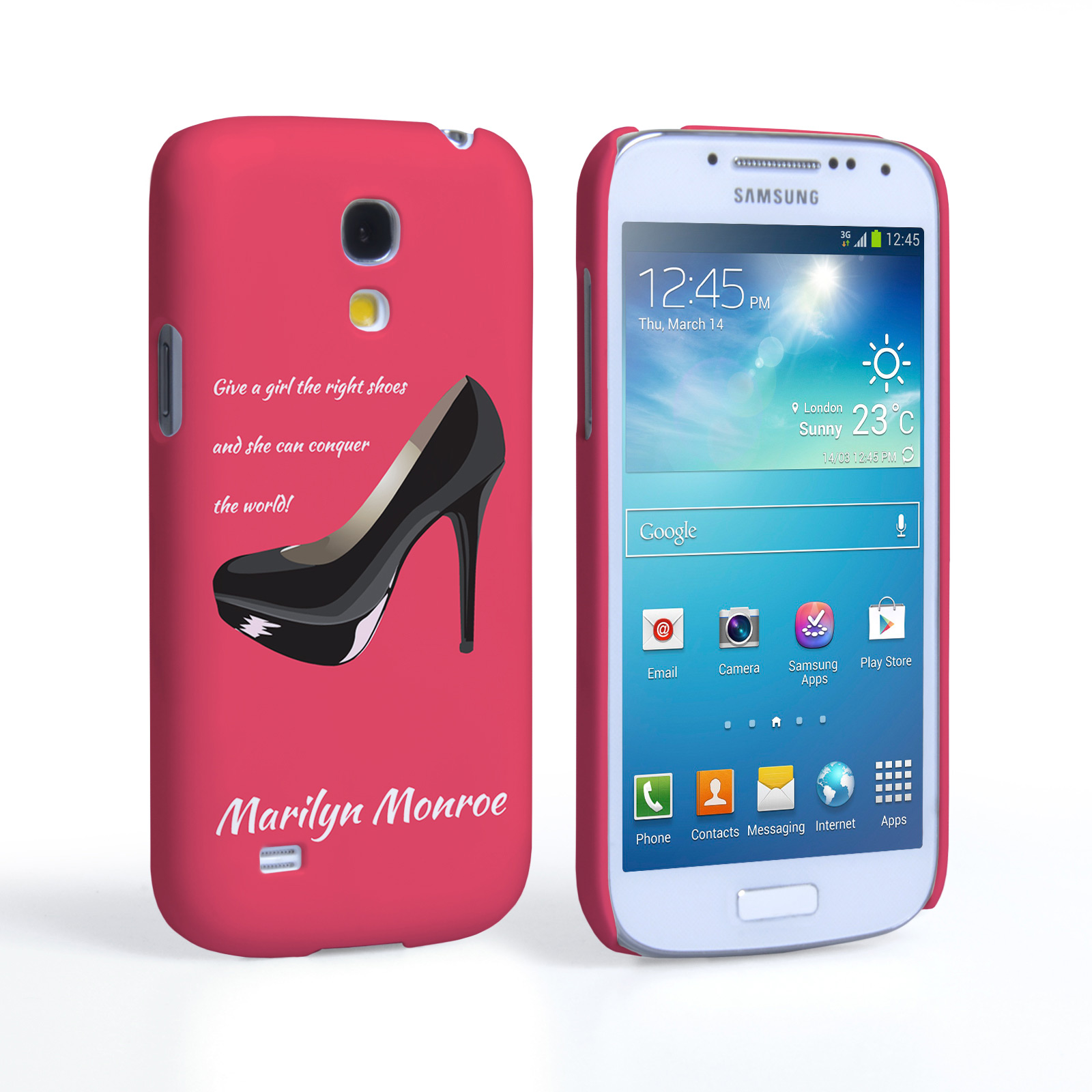 Caseflex Samsung Galaxy S4 Mini Marilyn Monroe ‘Shoe’ Quote Case