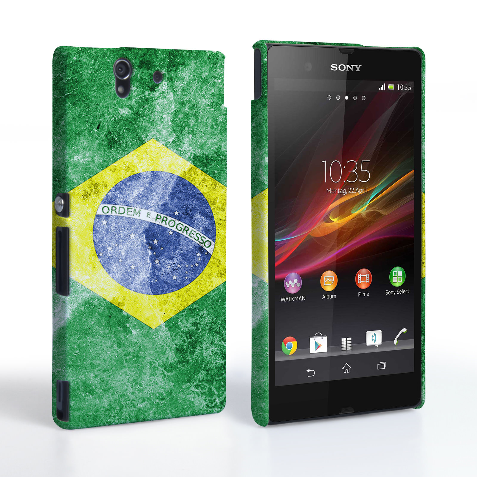Caseflex Sony Xperia Z Retro Brazil Flag Case
