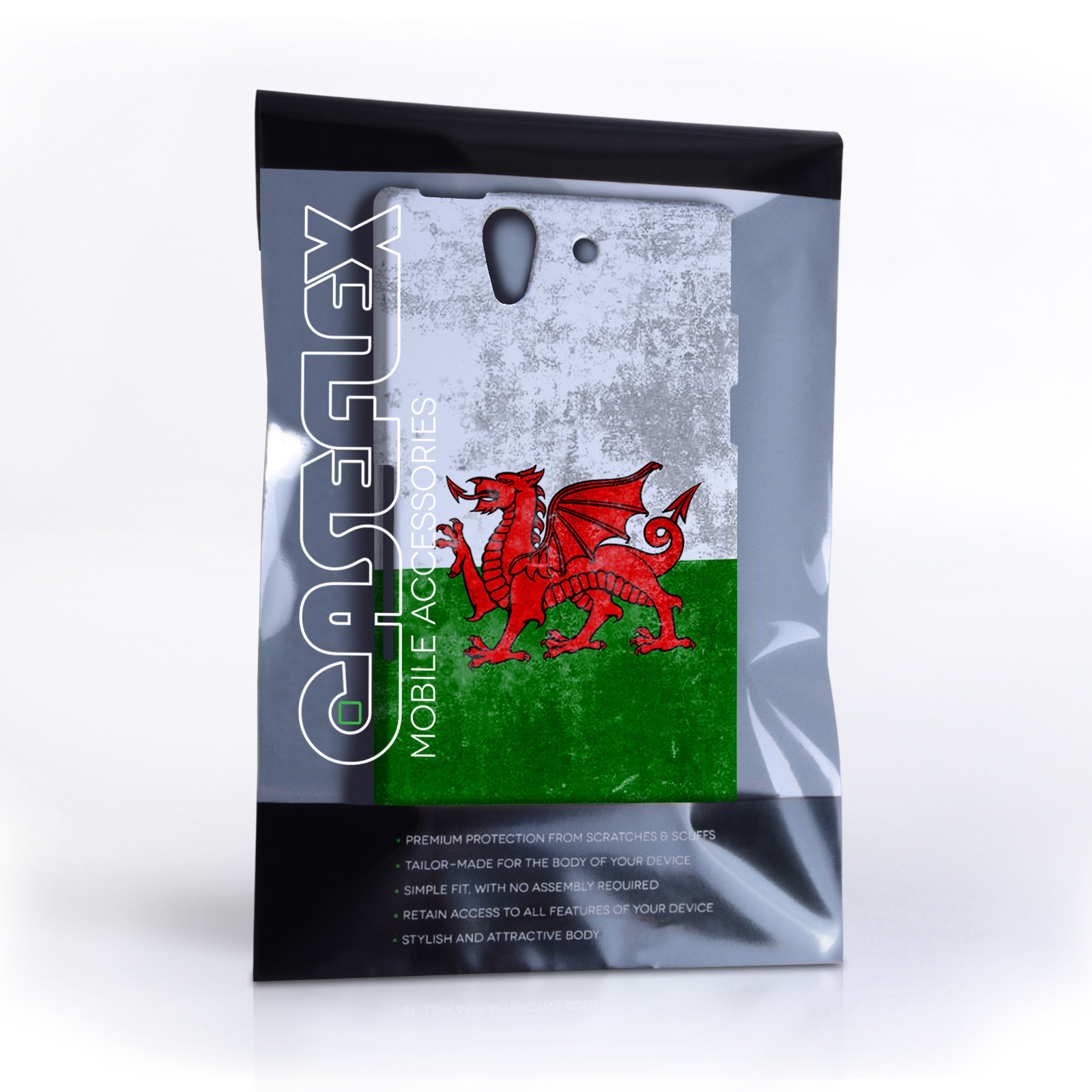 Caseflex Sony Xperia Z Retro Wales Flag Case