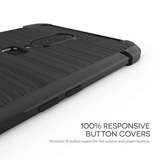OnePlus 6 Carbon Anti Fall TPU Case - Black