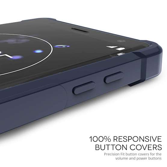 Sony Xperia XZ2 Carbon Anti Fall TPU Case - Blue