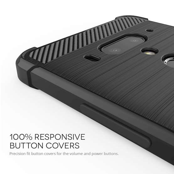 HTC U12 Carbon Anti Fall TPU Case - Clear