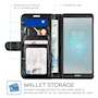 Sony Xperia XZ2 Compact PU Leather ID Stand Wallet - Black