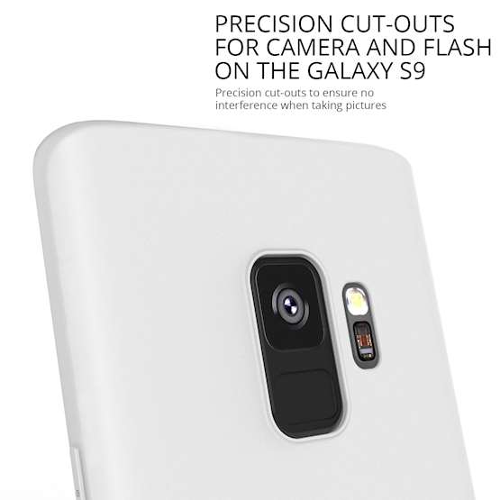 Samsung Galaxy S9 Matte Gel - Transparent White