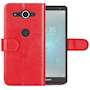 Sony Xperia XZ2 Compact PU Leather ID Stand Wallet - Red
