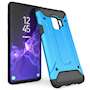 Samsung Galaxy S9 Armoured Shockproof Carbon Case - Sky Blue