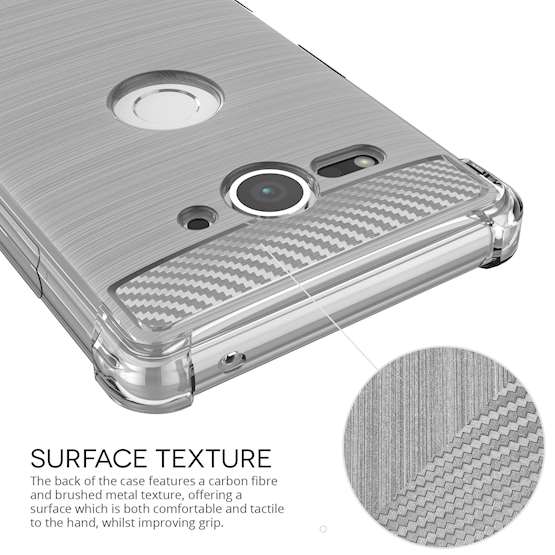 Sony Xperia XZ2 Compact Carbon Anti Fall TPU Case - Clear