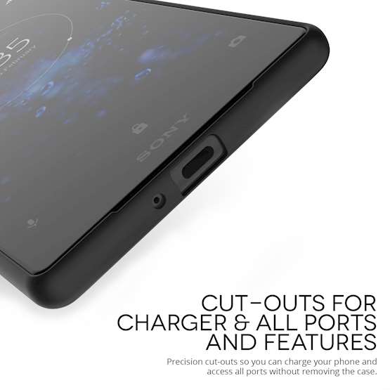 Sony Xperia XZ2 Premium Matte TPU Gel - Solid Black