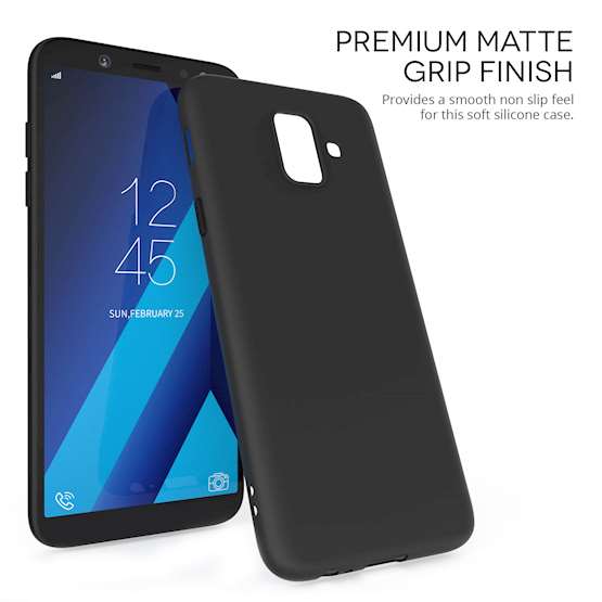 Samsung Galaxy A6 (2018) Matte TPU Gel - Solid Black