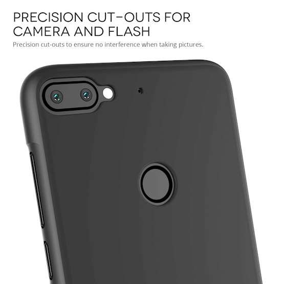HTC Desire 12 Plus Matte TPU Gel - Solid Black