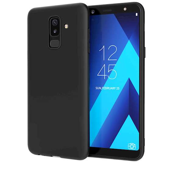 Samsung Galaxy A6 Plus (2018) Matte TPU Gel - Solid Black
