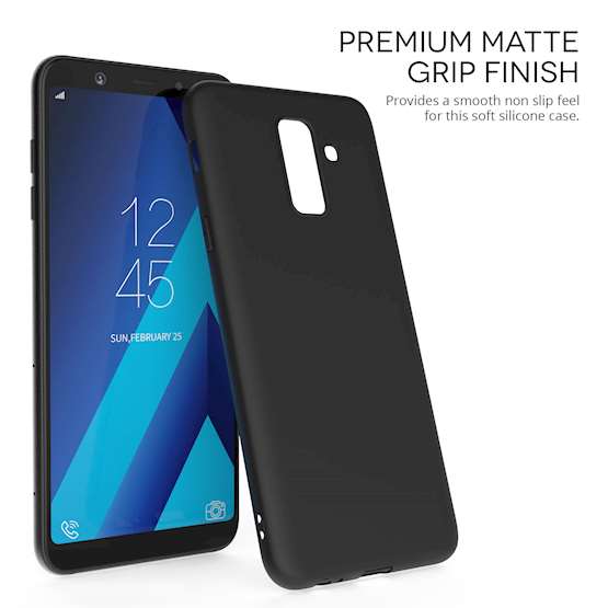 Samsung Galaxy A6 Plus (2018) Matte TPU Gel - Solid Black