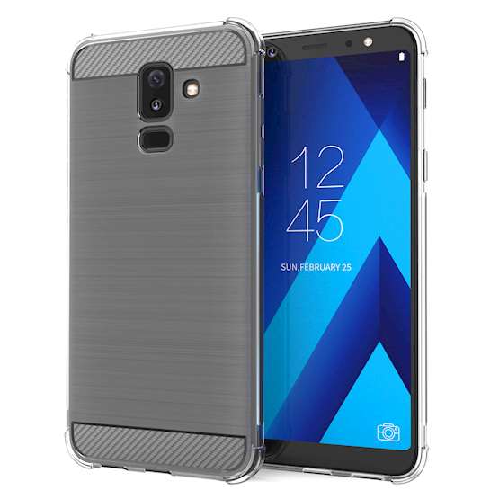 Samsung Galaxy A6 Plus (2018) Carbon Anti Fall TPU Case - Clear