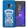 Samsung Galaxy S9 Dad Fatherhood Funny Quote TPU Gel Case – Blue
