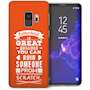Samsung Galaxy S9 Dad Fatherhood Funny Quote TPU Gel Case – Orange