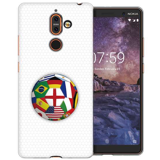 Nokia 7 Plus Flags World Cup TPU Gel Case