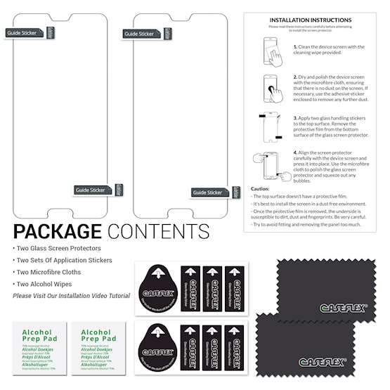 Huawei P20 Glass Screen Protector (Twin Pack) - Clear