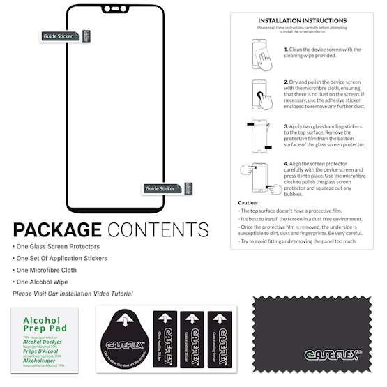 OnePlus 6 Glass Screen Protector (Single) - Black Edge