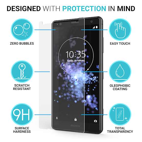 Sony Xperia XZ2 Compact 3D Tempered Glass - Clear