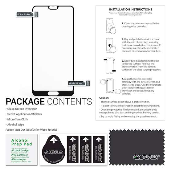 Huawei P20 Pro Glass Screen Protector (Single) - Black Edge