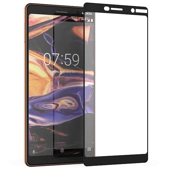 Nokia 7 Plus Glass Screen Protector (Single) - Black Edge