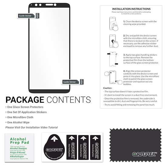 HTC Desire 12 Plus Tempered Glass (Single) - Black Edge