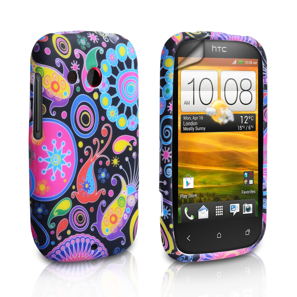 YouSave Accessories HTC Desire C Black Jellyfish Gel Case