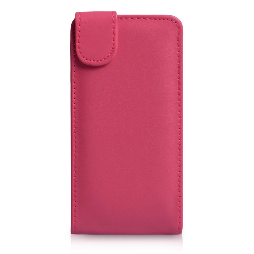 YouSave Accessories HTC One Leather Effect Flip Case - Hot Pink