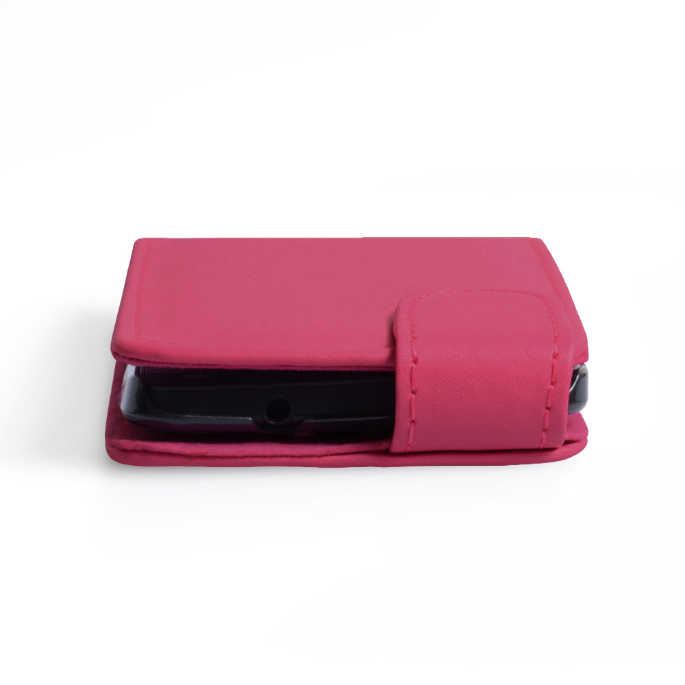 YouSave Accessories HTC One Leather Effect Flip Case - Hot Pink