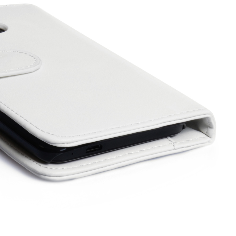 YouSave Accessories HTC One Leather Effect Wallet Case - White