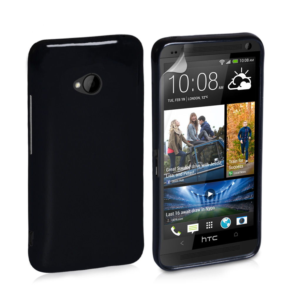 YouSave Accessories HTC One Silicone Gel Case - Black