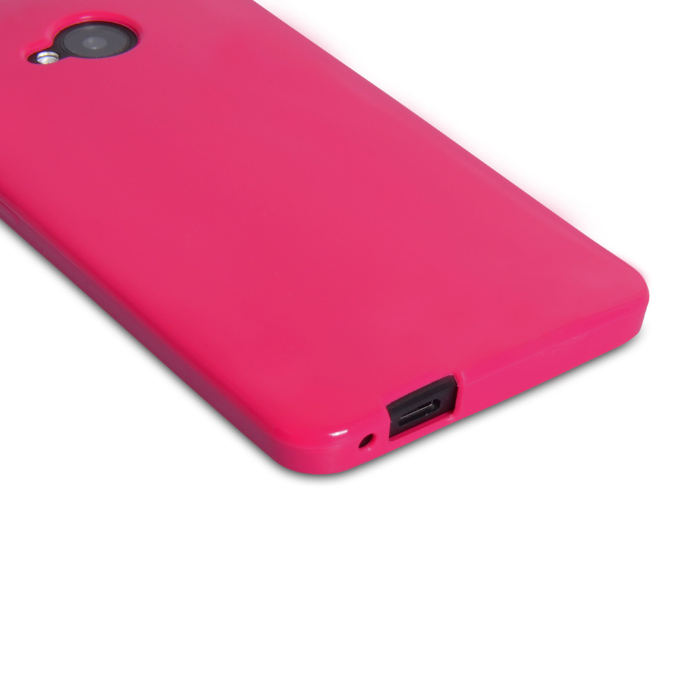 YouSave Accessories HTC One Silicone Gel Case - Pink