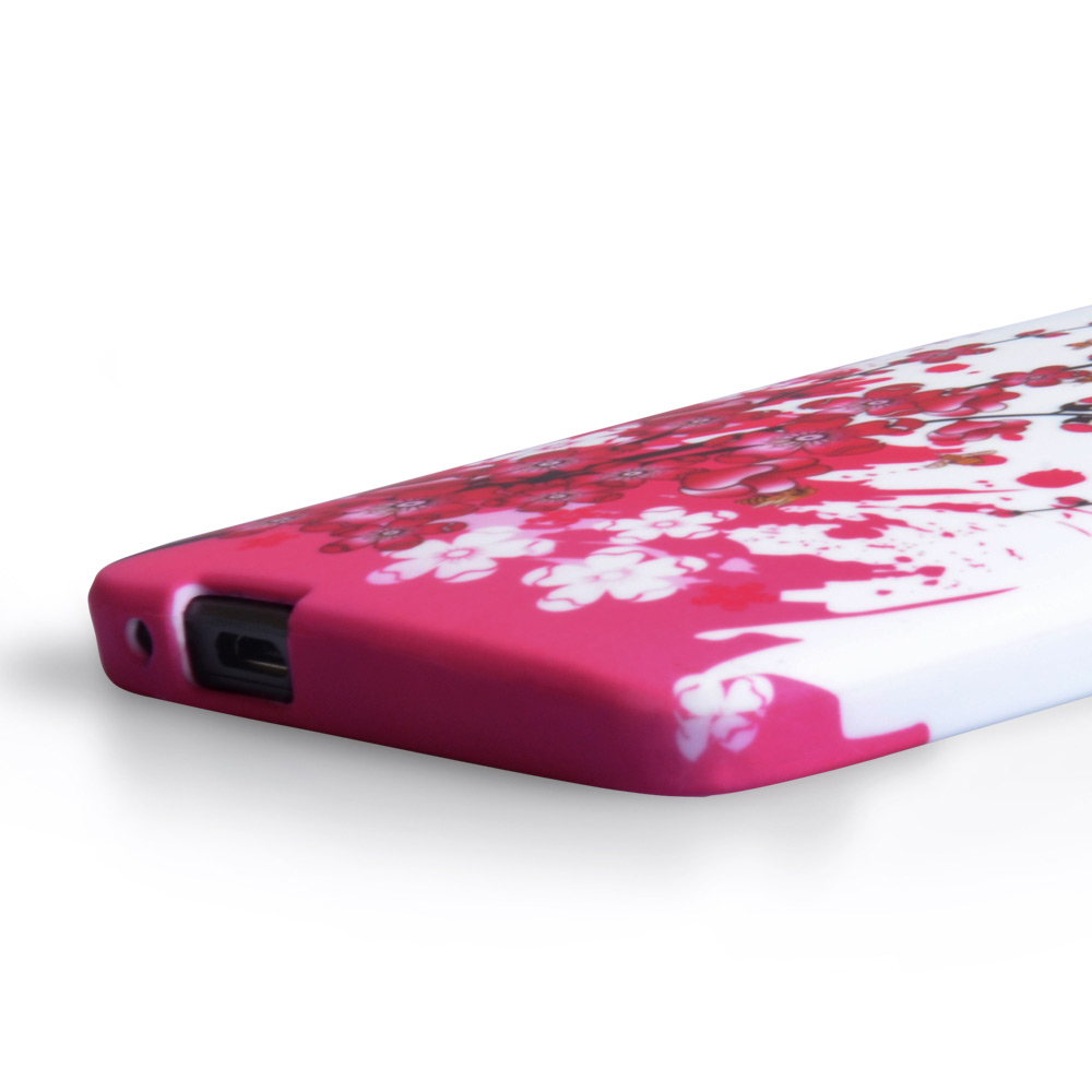 YouSave Accessories HTC One Floral Bee Silicone Gel Case
