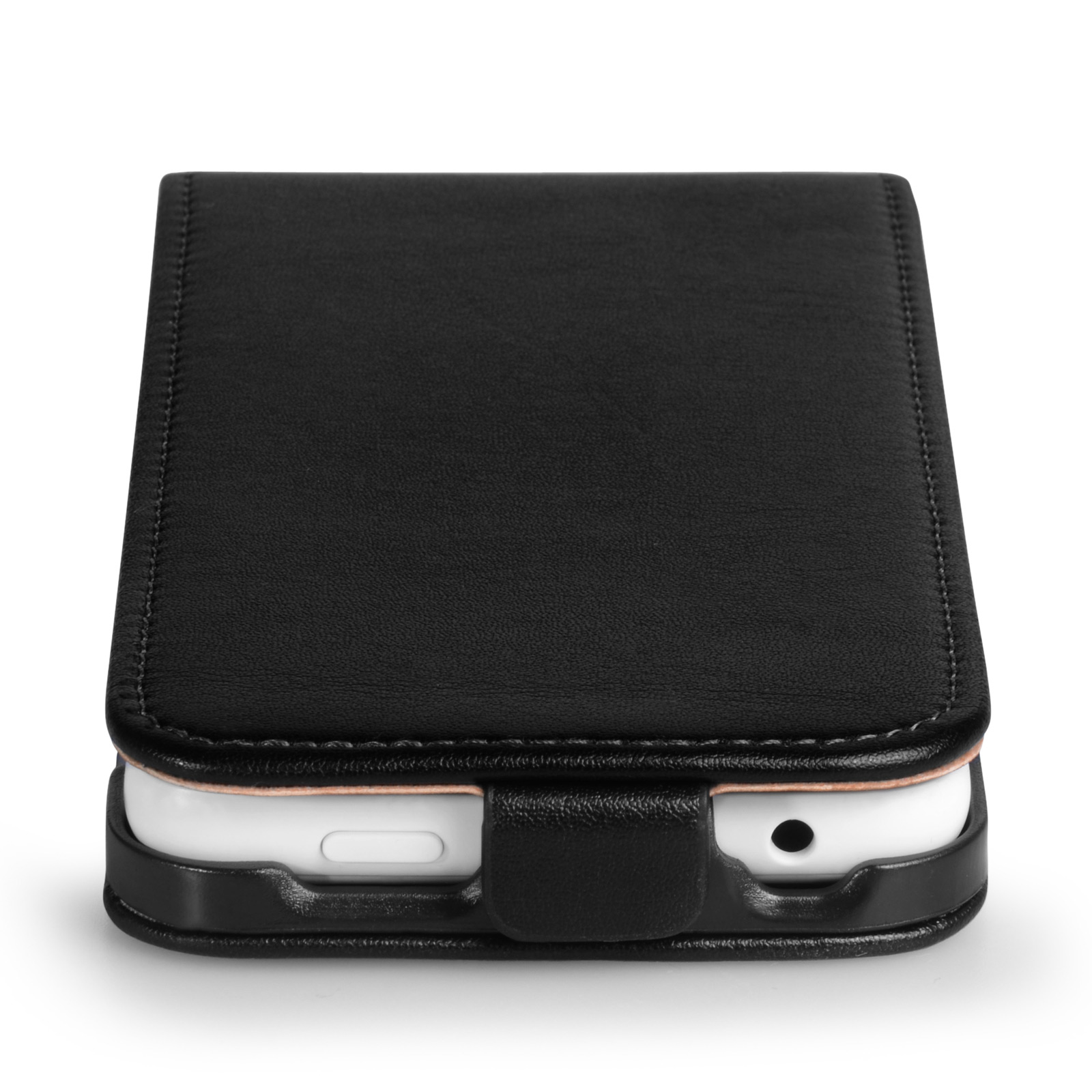 Caseflex HTC Desire 610 Real Leather Flip Case - Black