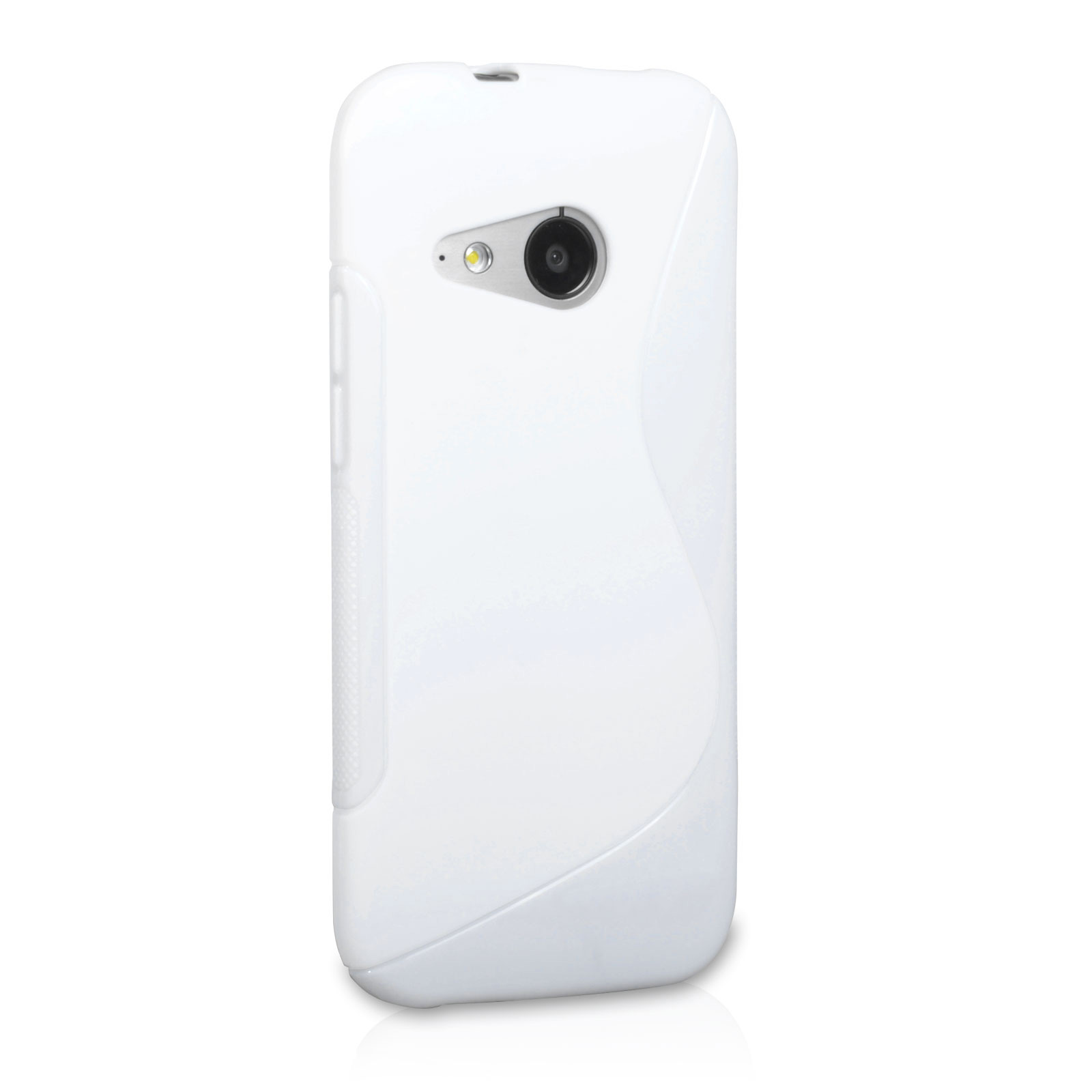 Caseflex HTC One Mini 2 Silicone Gel S-Line Case - White