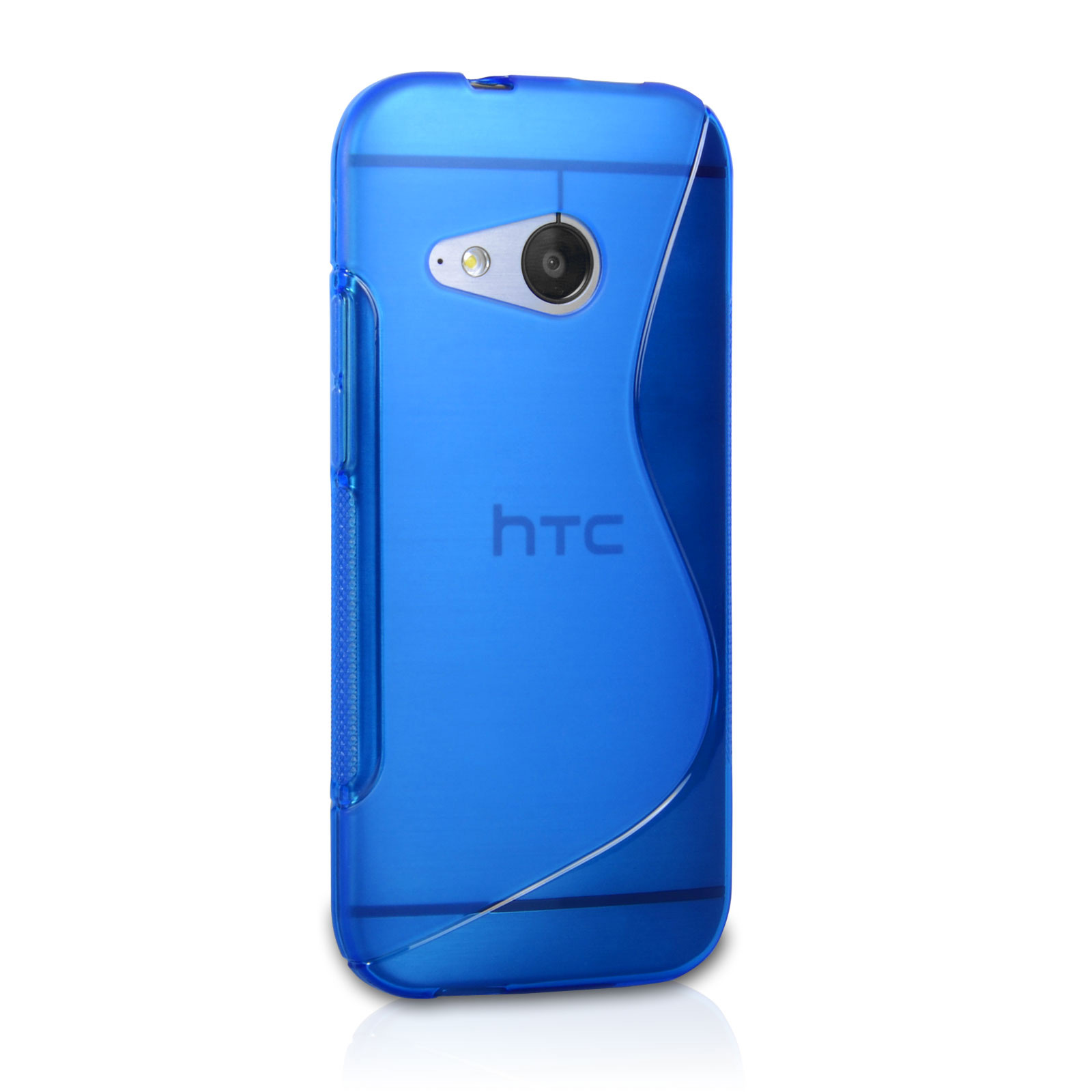 Caseflex HTC One Mini 2 Silicone Gel S-Line Case - Blue