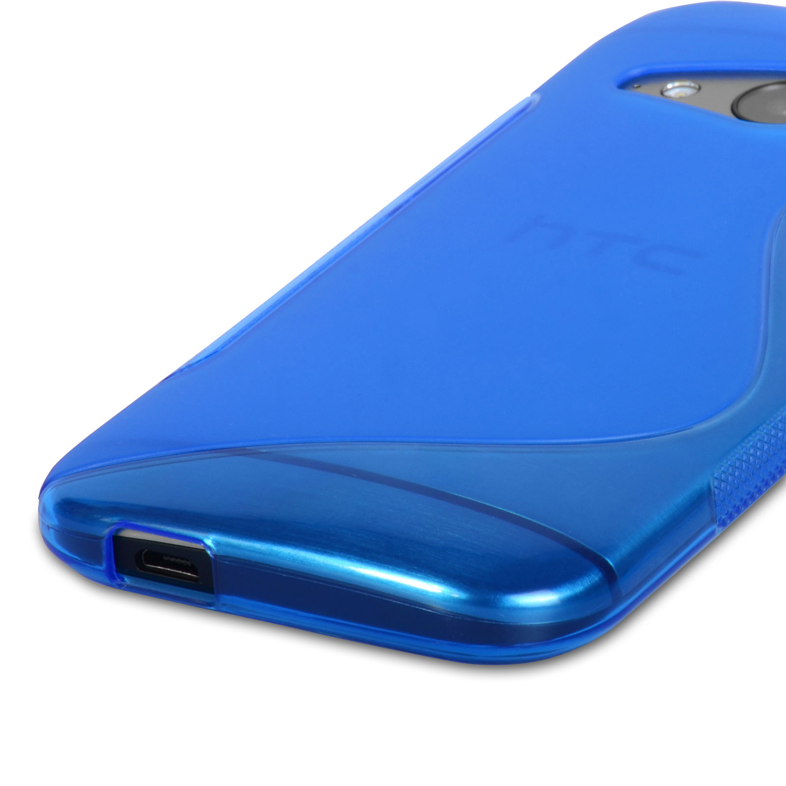 Caseflex HTC One Mini 2 Silicone Gel S-Line Case - Blue