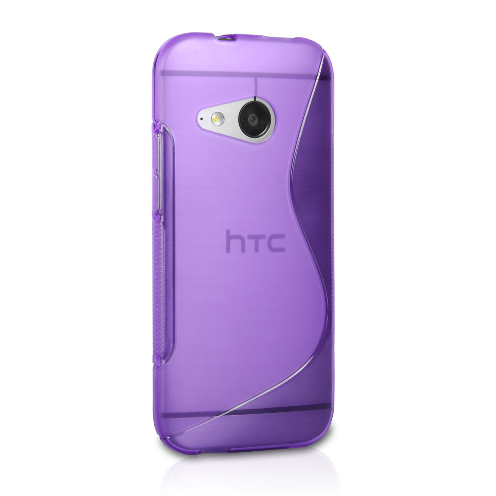 Caseflex HTC One Mini 2 Silicone Gel S-Line Case - Purple