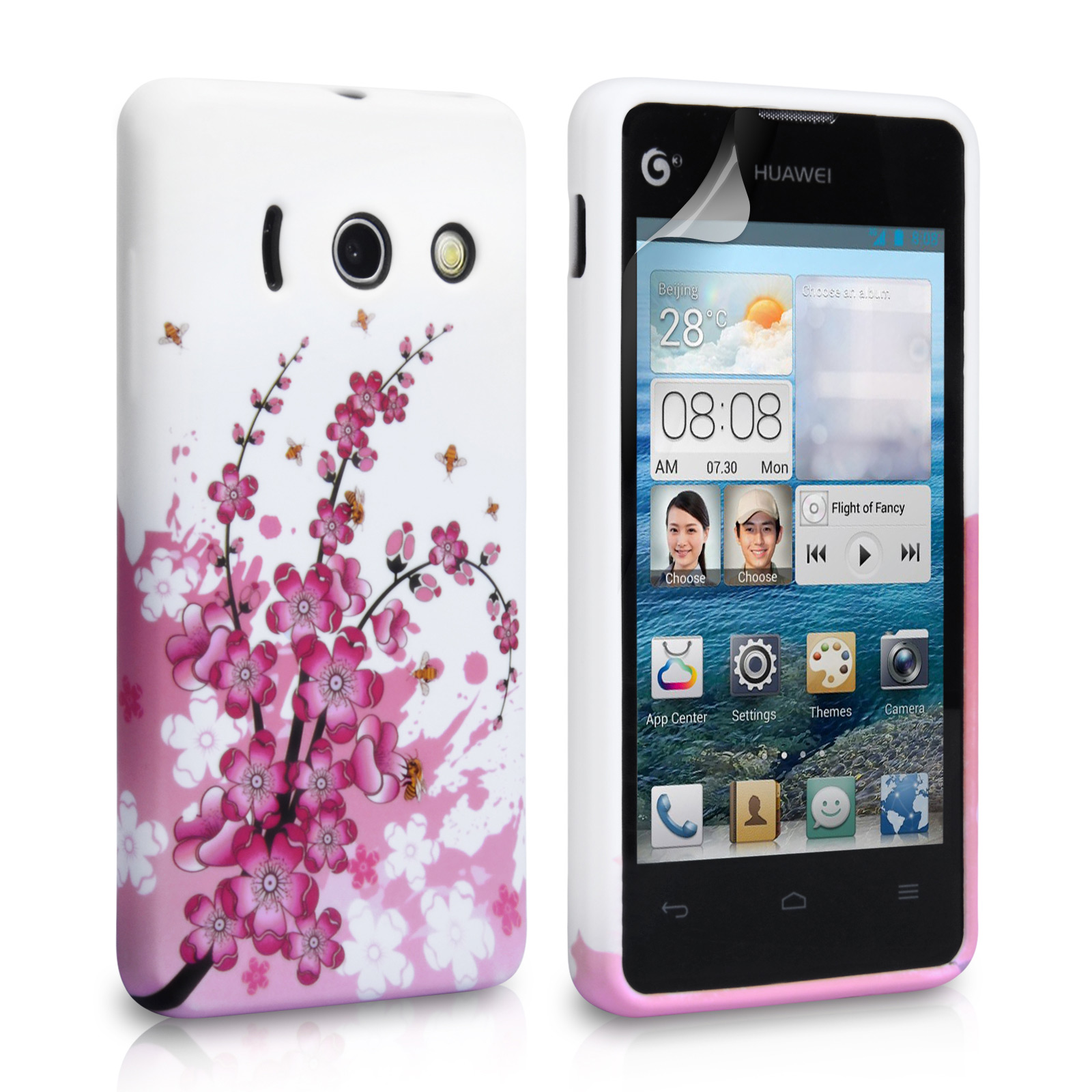 inschakelen Ga door kapsel YouSave YouSave Huawei Ascend Y300 Floral Case | Mobile