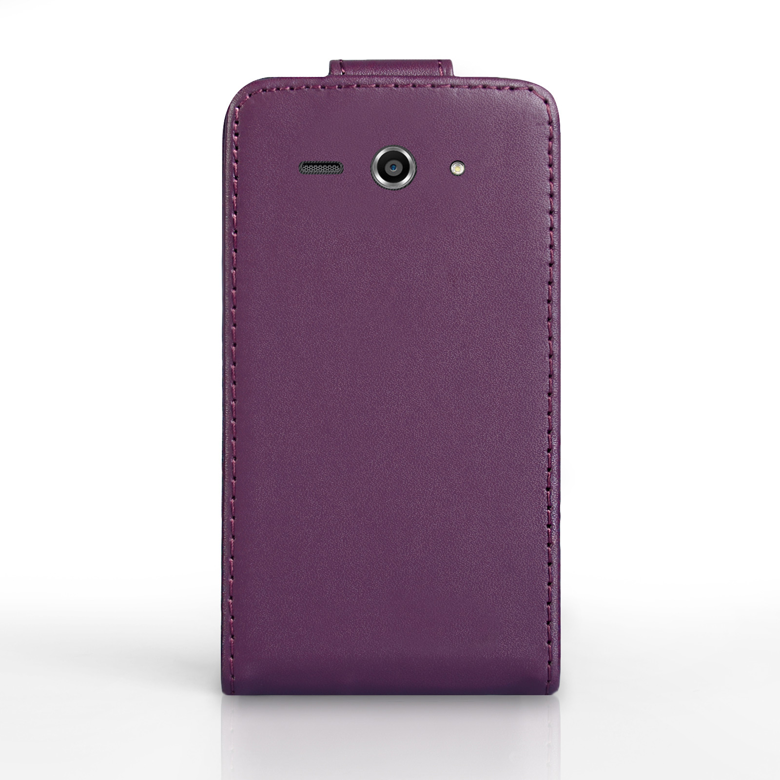 YouSave Huawei Ascend Y530 Leather-Effect Flip Case - Purple