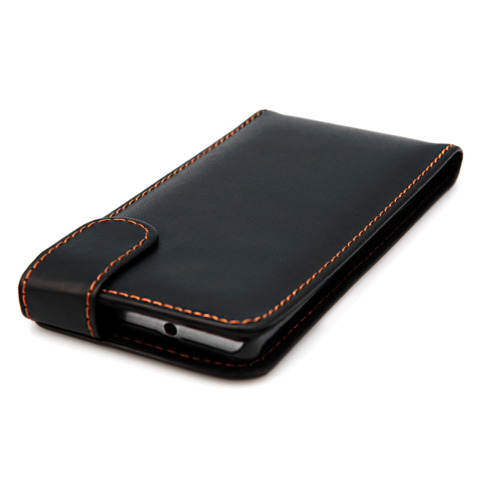 YouSave Accessories Huawei Ascend P7 Leather-Effect Flip Case - Black